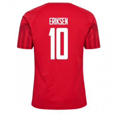 Echipament fotbal Danemarca Christian Eriksen #10 Tricou Acasa Mondial 2022 maneca scurta